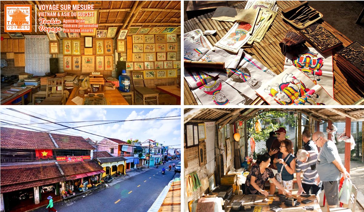 Villages artisanaux au Vietnam - Village des estampes rituelles Sinh &agrave; Hue centre du Vietnam